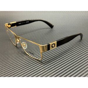 New Versace Golden Mens Medusa Logo 57mm Eyeglasses